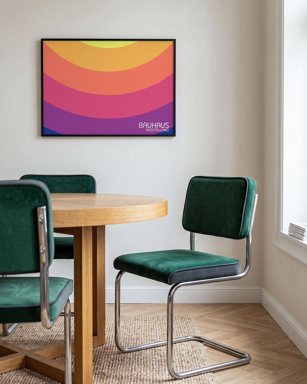 Kleurvlakken boog Poster