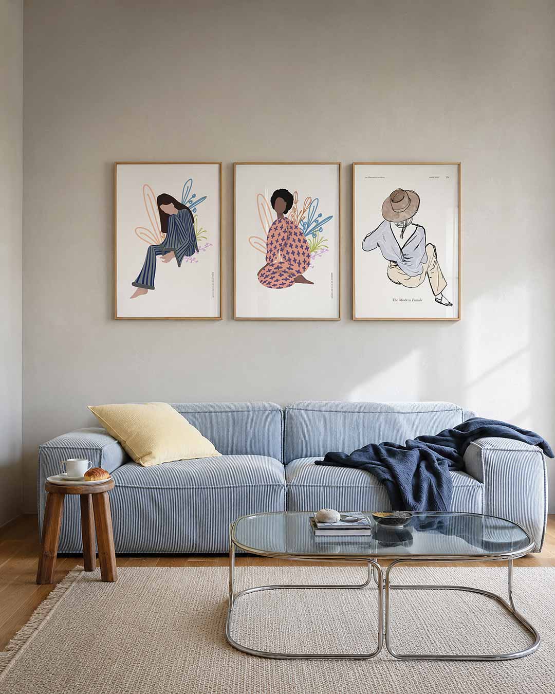 Gestreepte rust Posterset