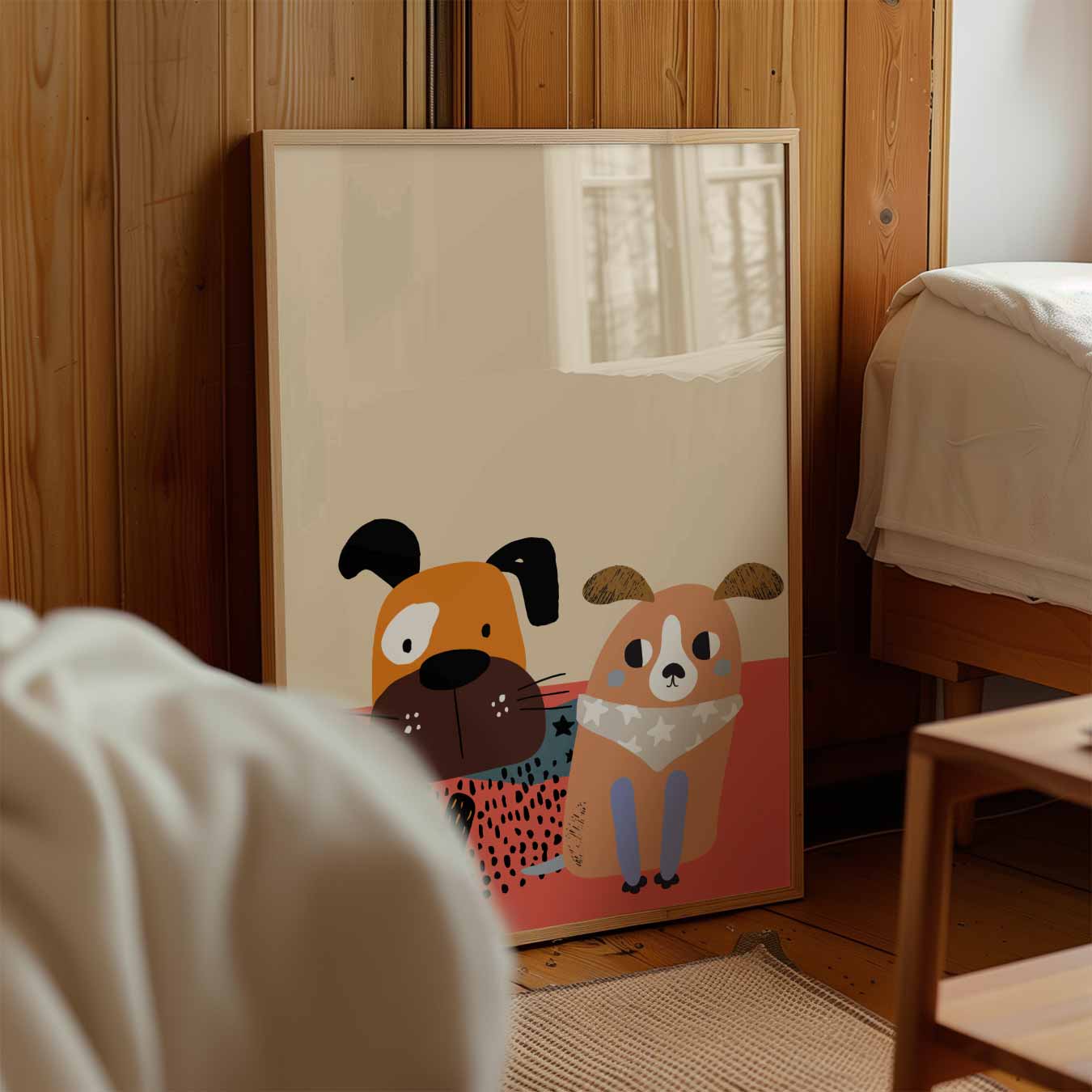 Vrolijke Hondenmaatjes Poster-WallArtistic