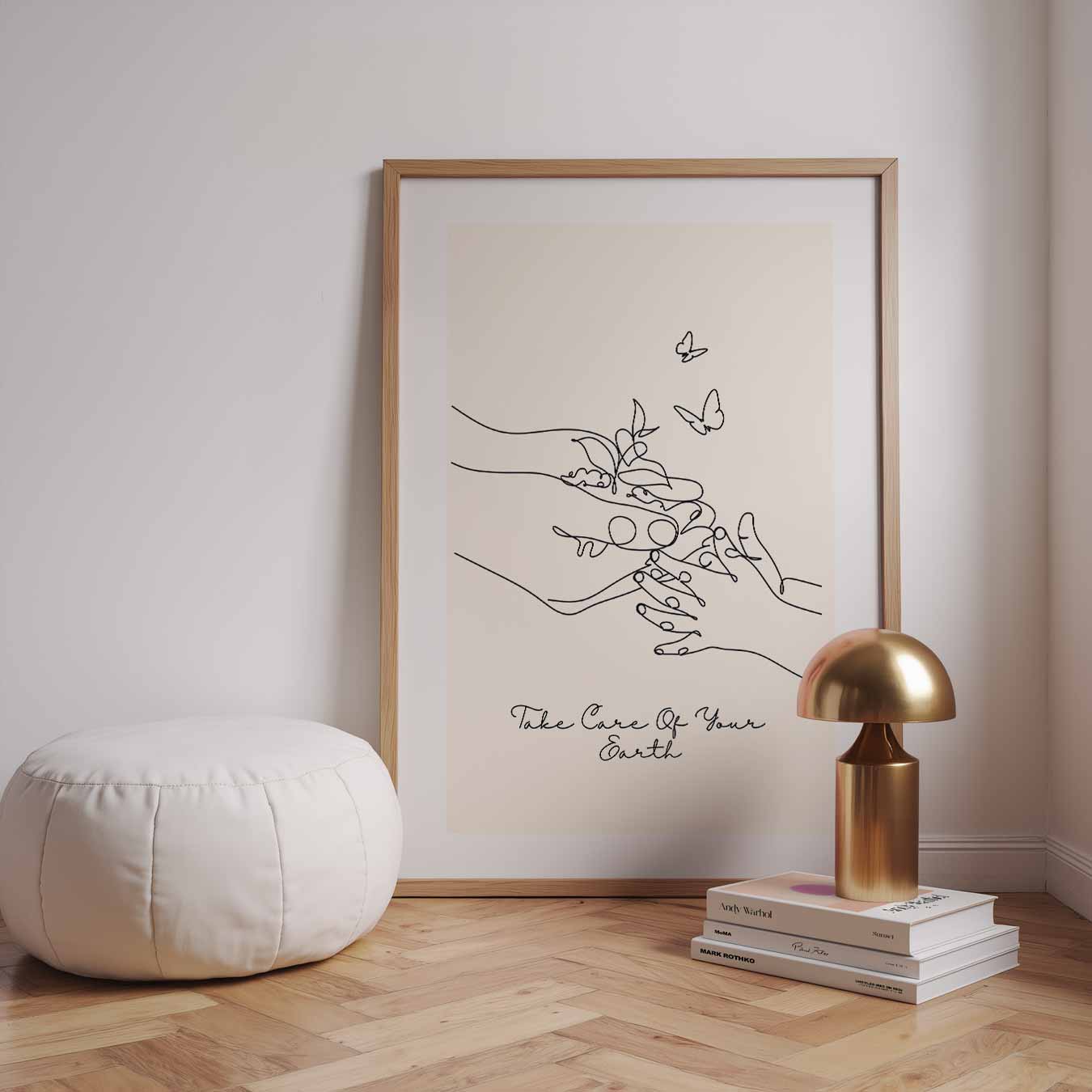 Zorg voor je Aarde Poster-WallArtistic