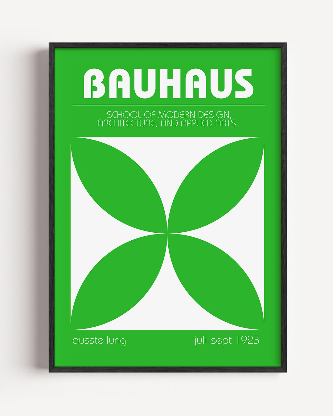 Groene vormenbalans Poster