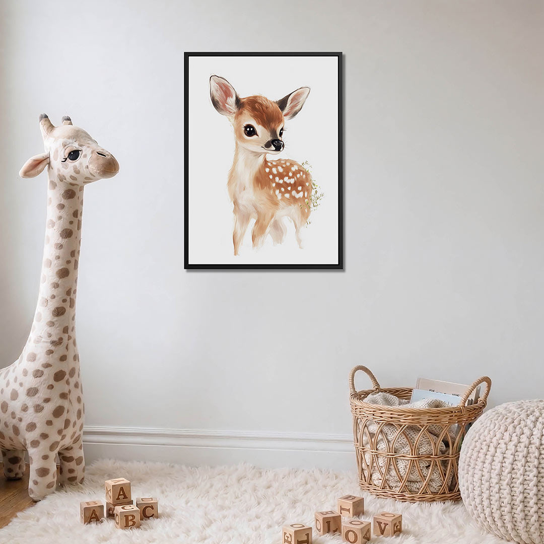 Schattig hertenkalf Kunstwerk