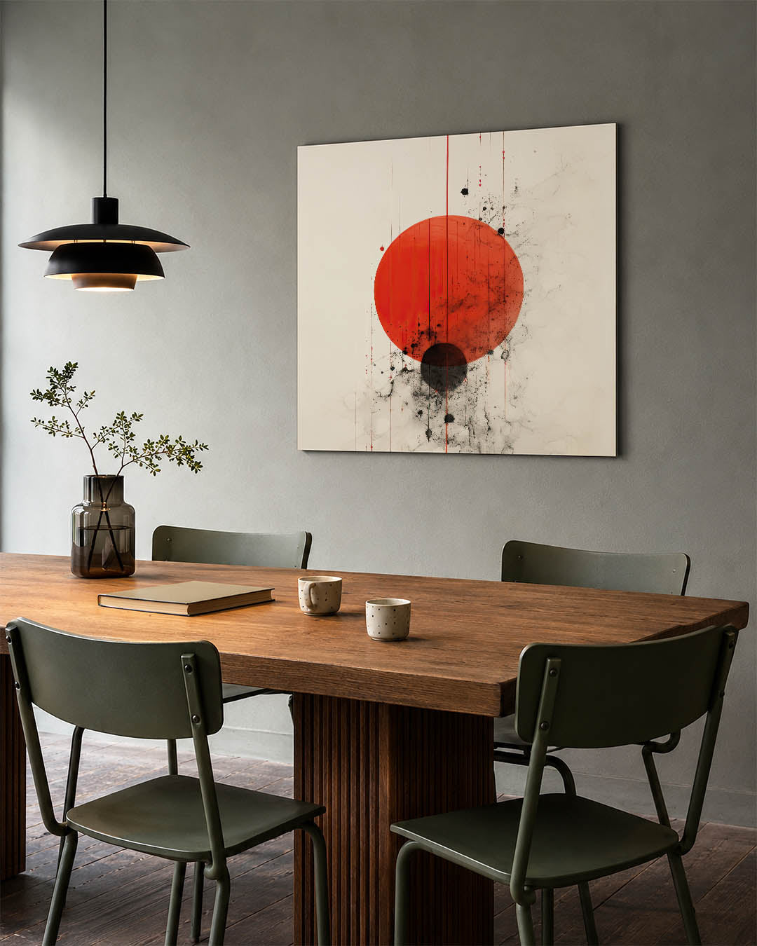 Geometrische cirkelcompositie Kunstwerk