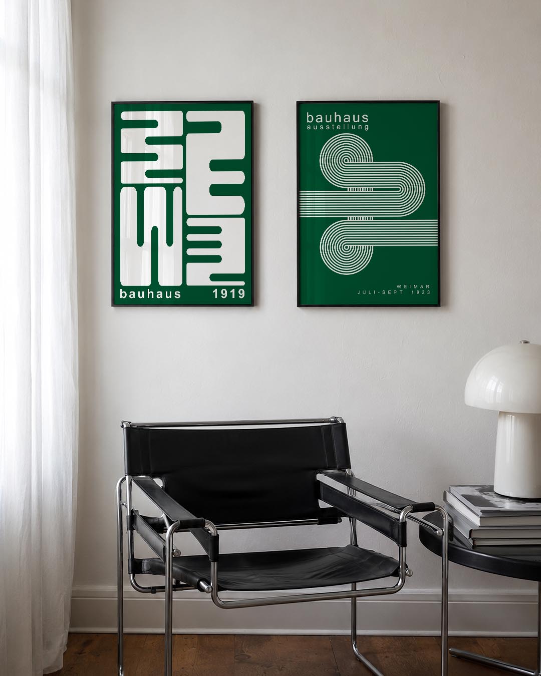 Vloeiende lijnpatronen Posterset