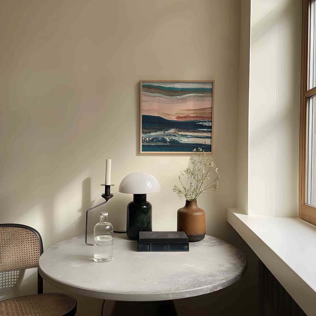 Abstracte landschapsweergave Poster