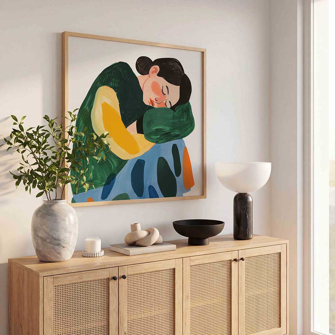 Slapende vrouw Poster