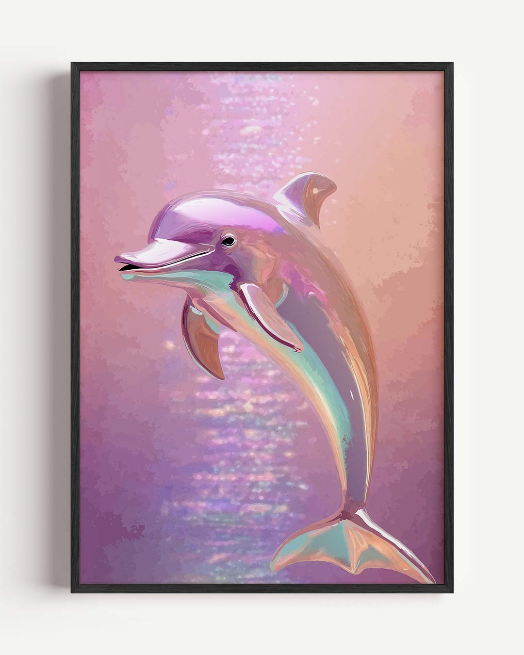 Betoverende Dolfijn Fantasie Poster-WallArtistic