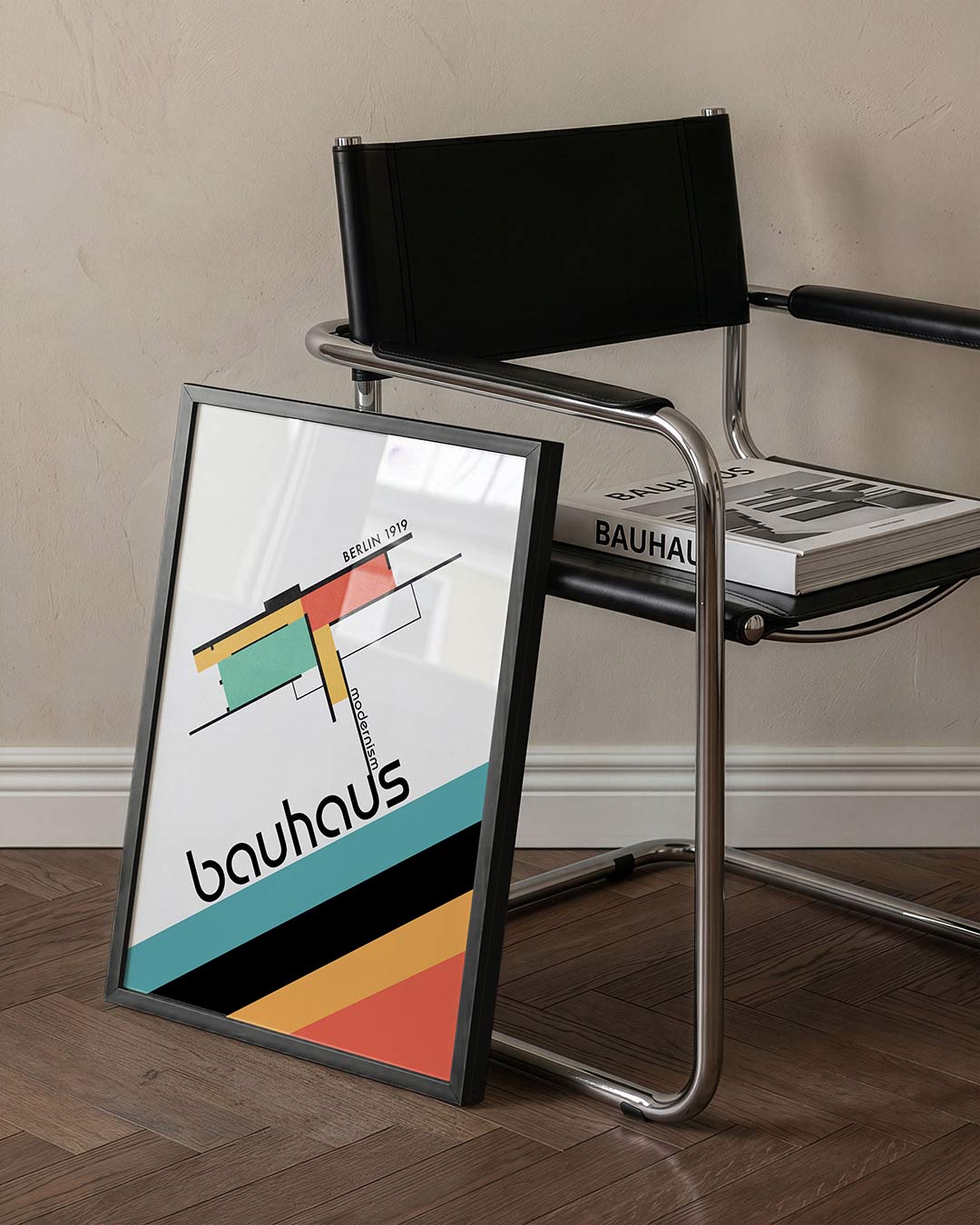 Lijnen en kleurvlakken Poster