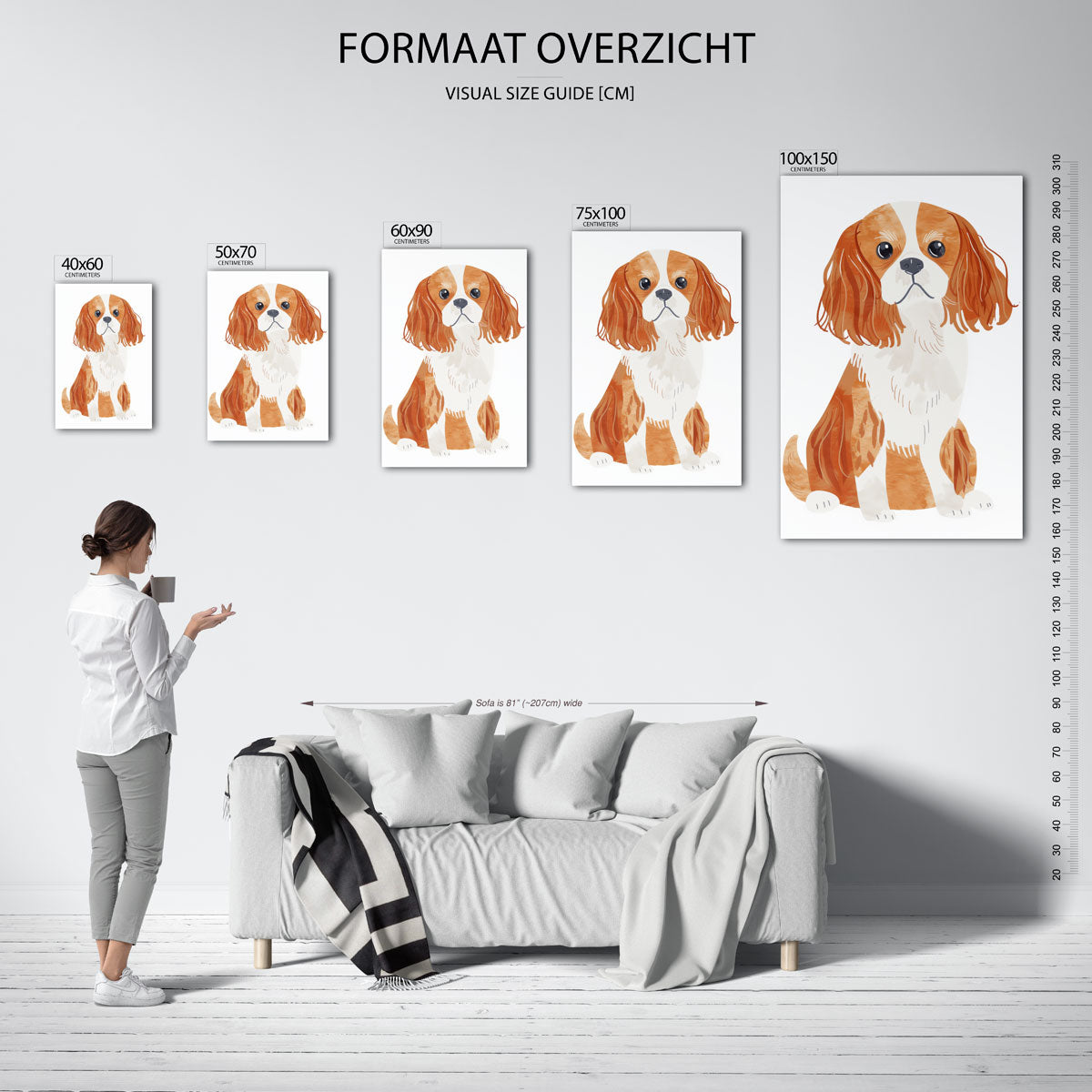 Hond illustratie Kunstwerk