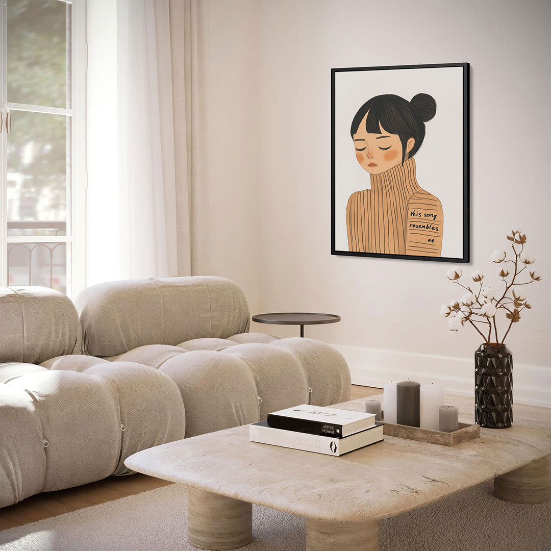 Dromerige portret illustratie Kunstwerk