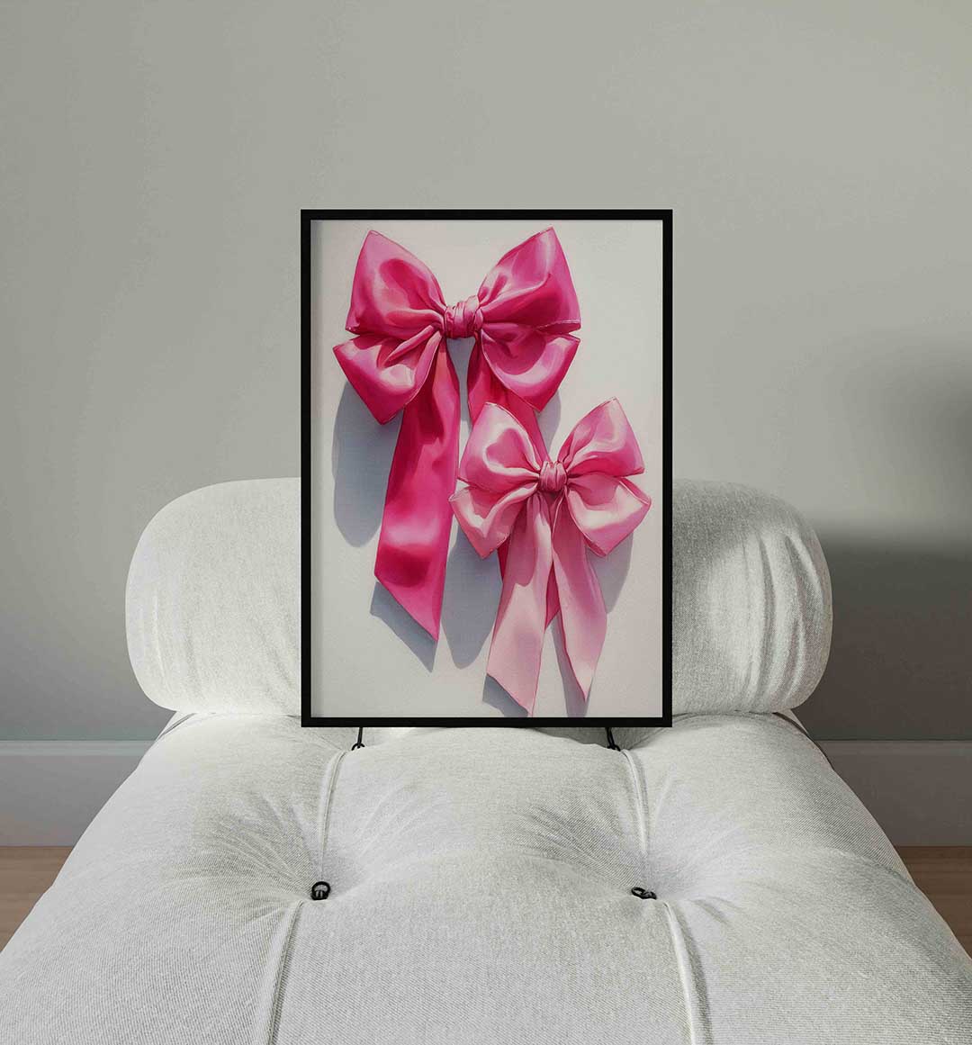 Roze strikken Poster