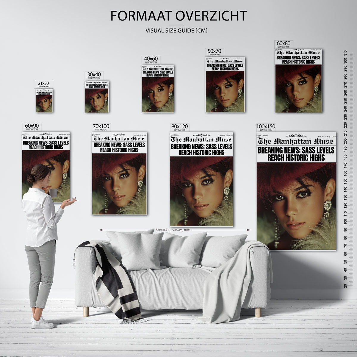 Vrouwelijk portret Poster