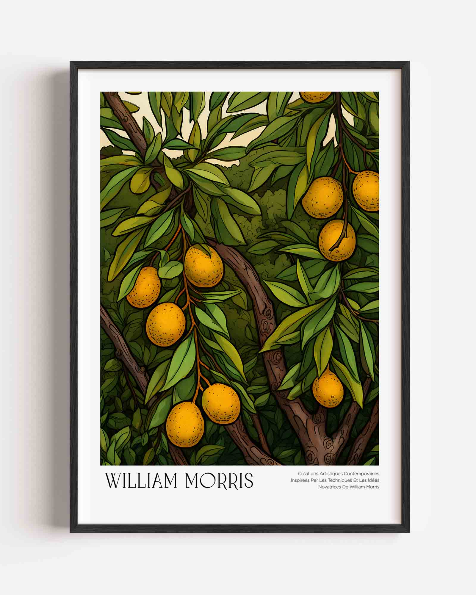 Citrusboom met bladeren Poster