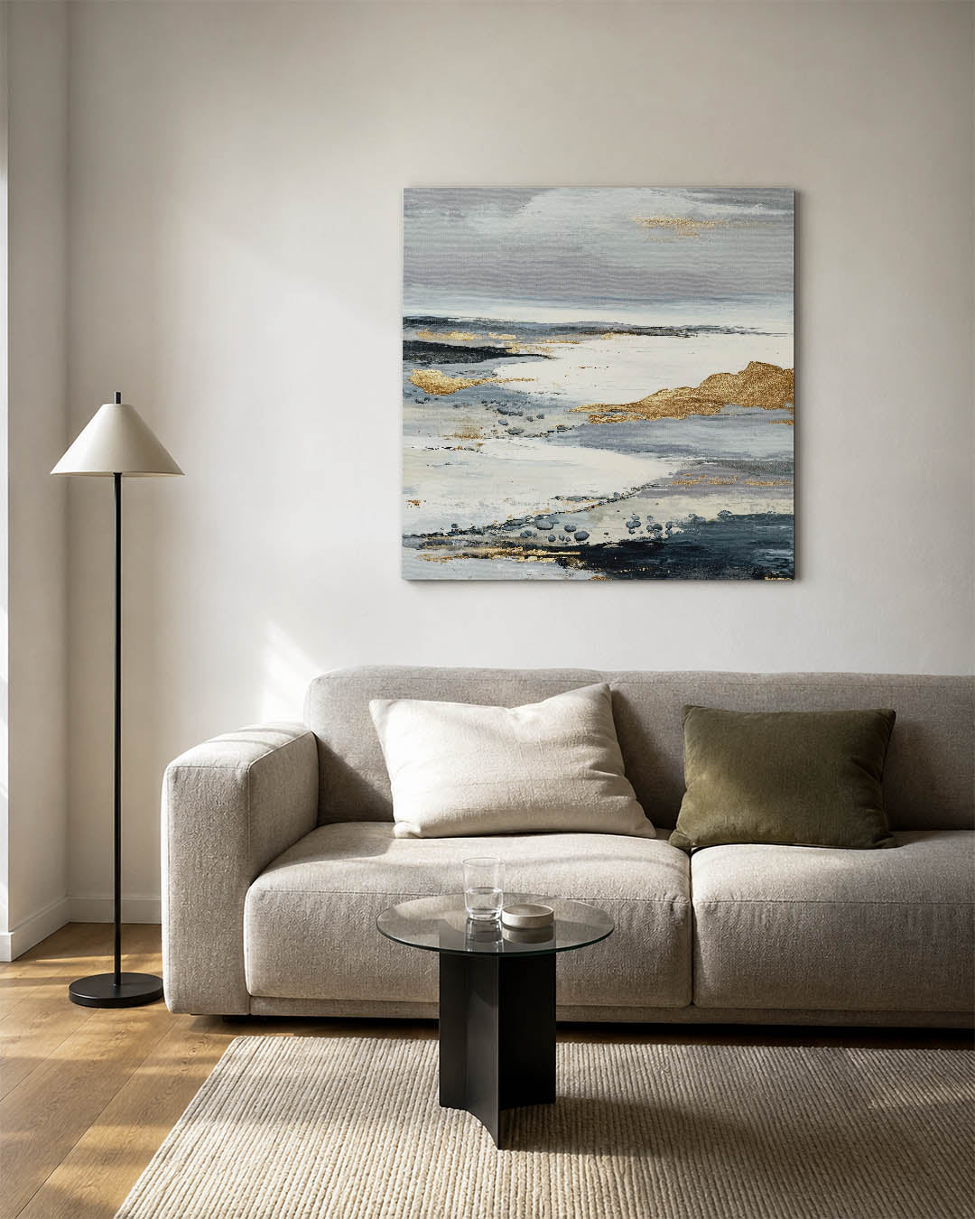 Gelaagde landschapstinten Kunstwerk