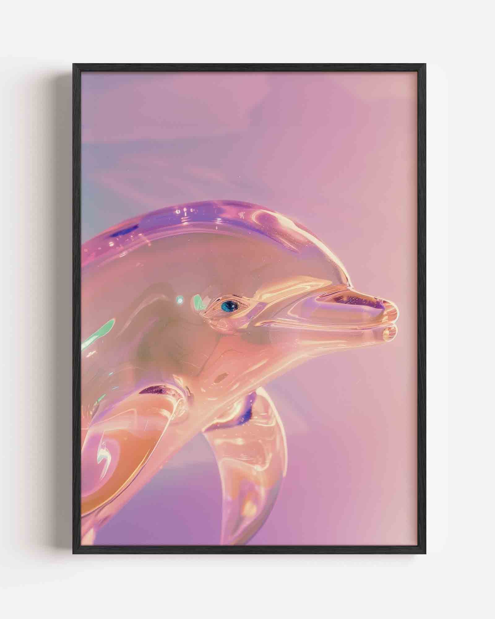 Glazen dolfijn Poster