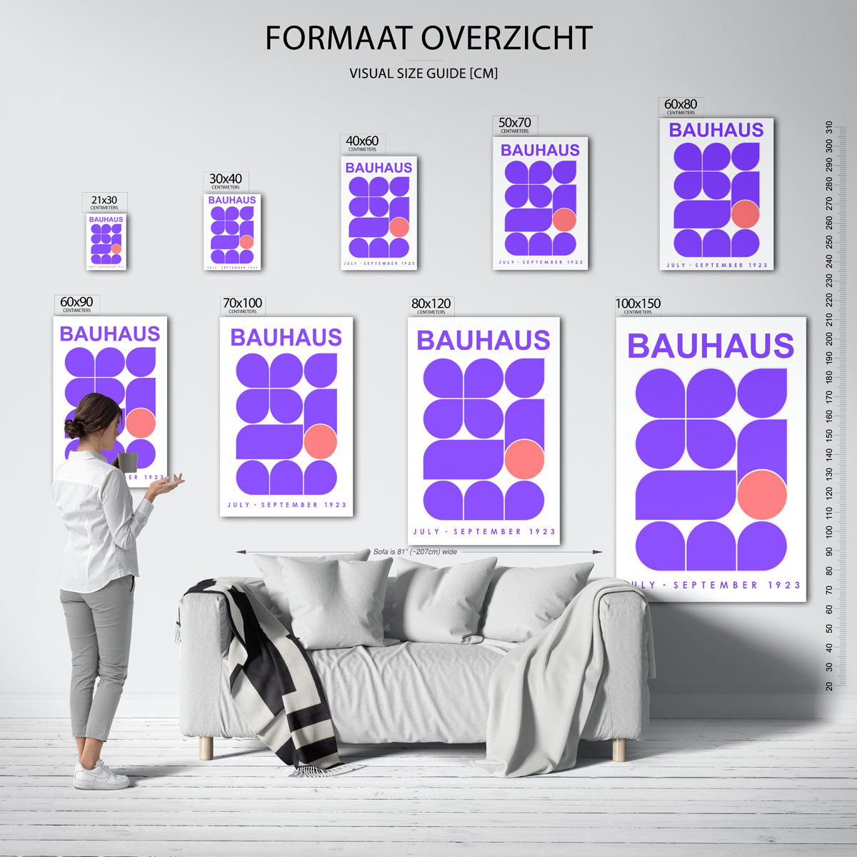 Vormen en kleurvlakken Poster