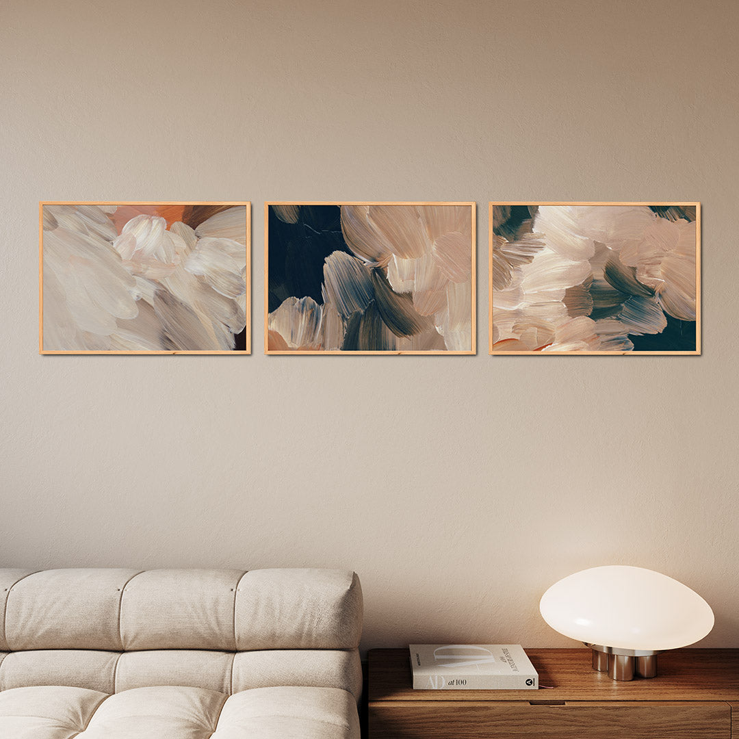 Zachte kleurenmix Posterset