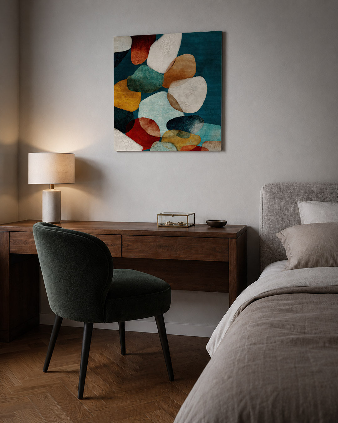 Organische vormen compositie Kunstwerk