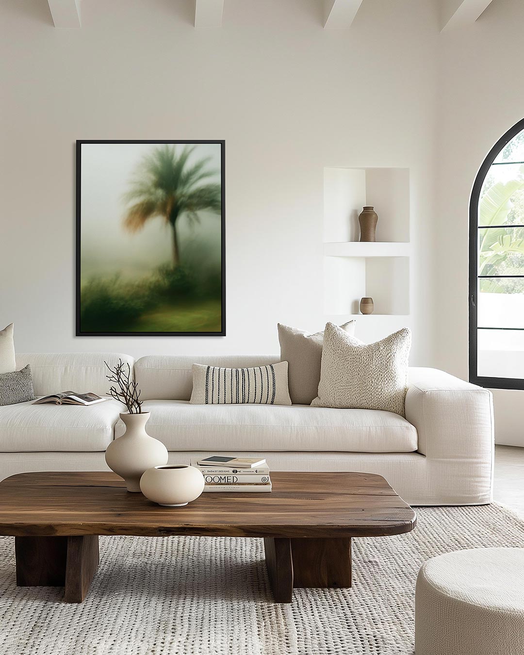 Vervagende palm Kunstwerk