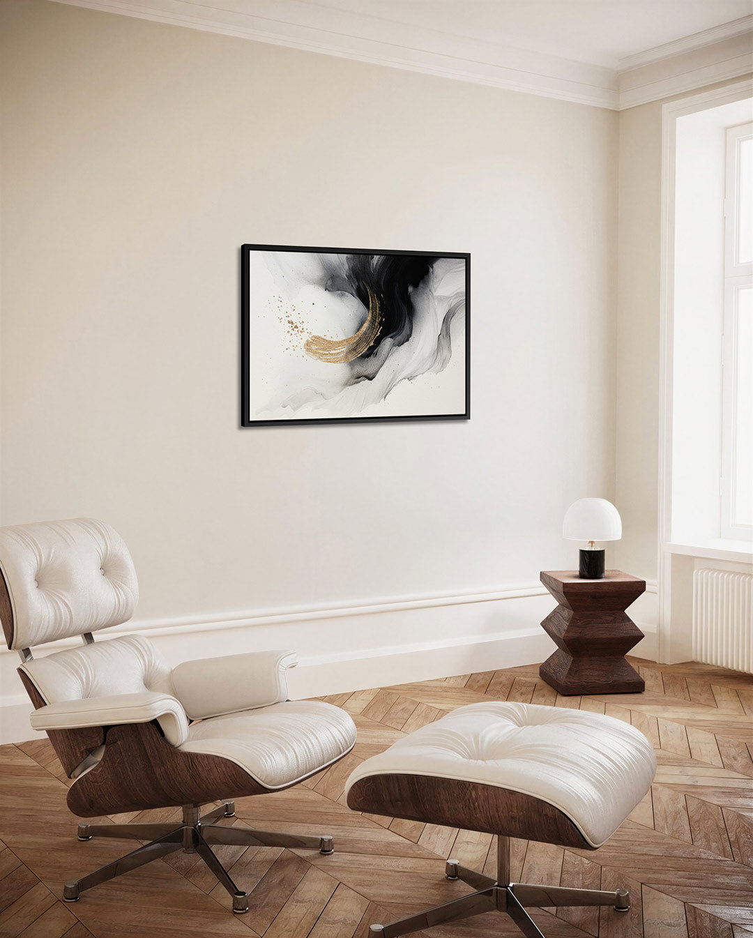 Dynamische borstelstreek Kunstwerk