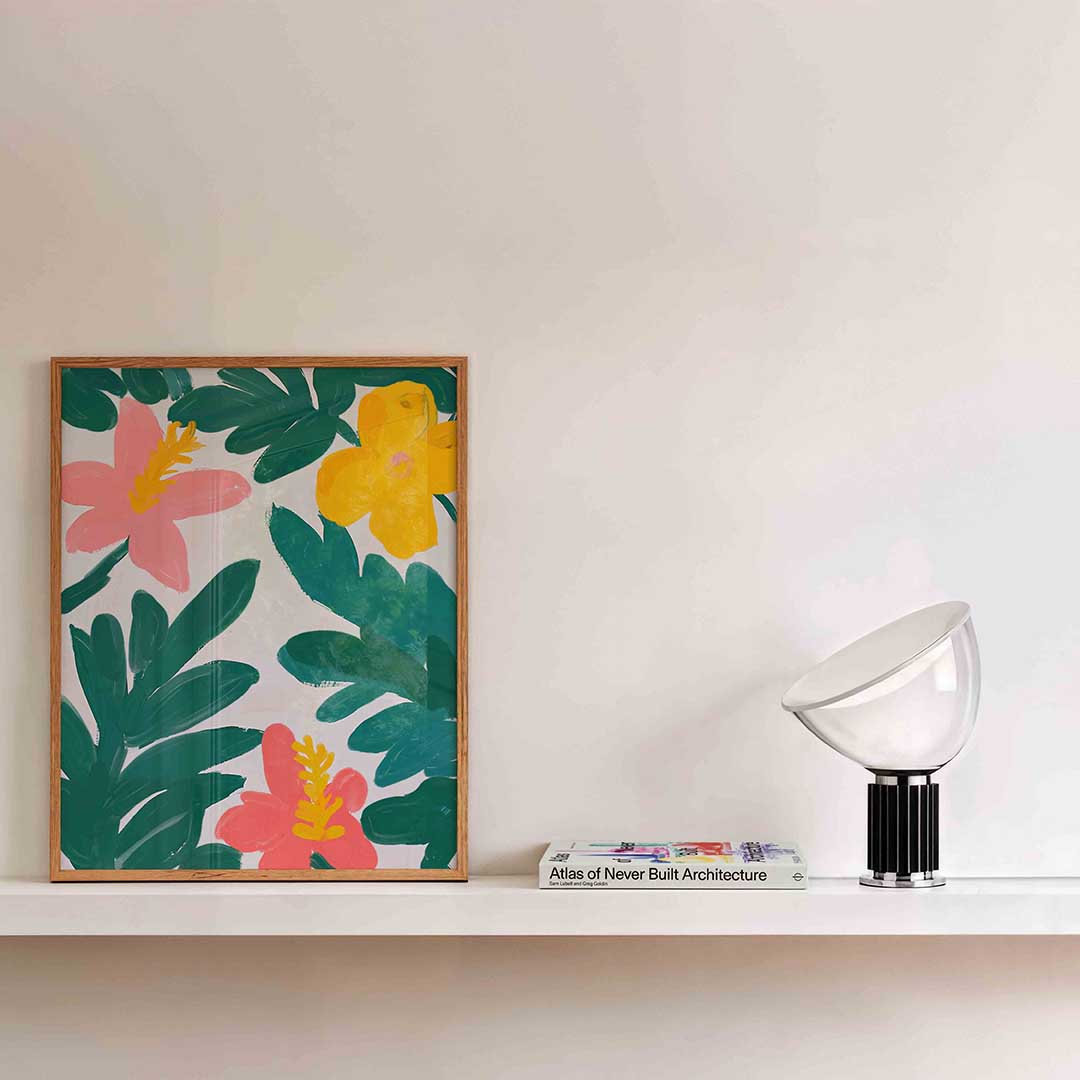 Bloemen en bladeren Poster