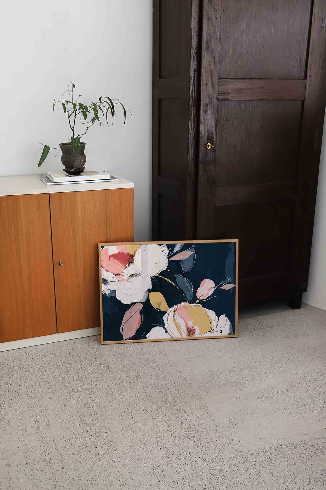 Bloemen en bladeren Poster