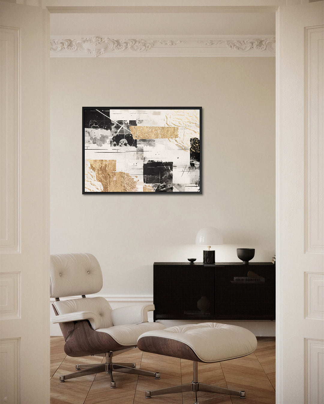 Gelaagde compositie Kunstwerk