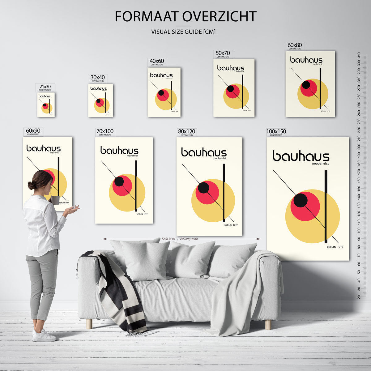 Vorm en lijnenspel Poster