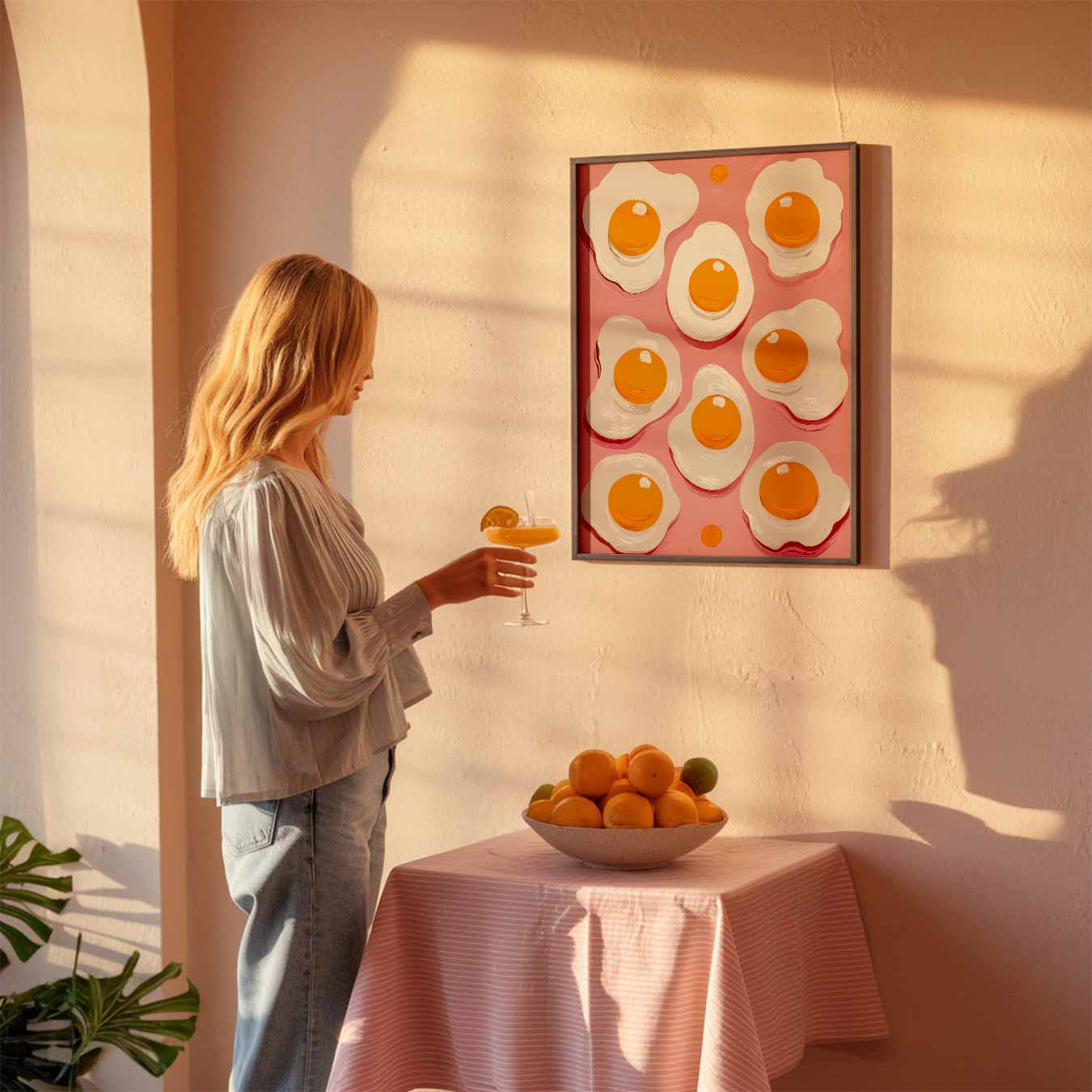 Vrolijke Eieren Wandkunst Poster-WallArtistic