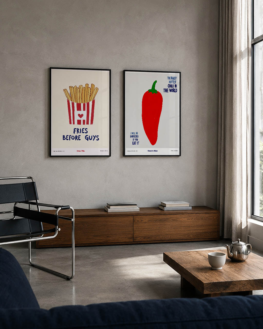 Friet en liefde Posterset