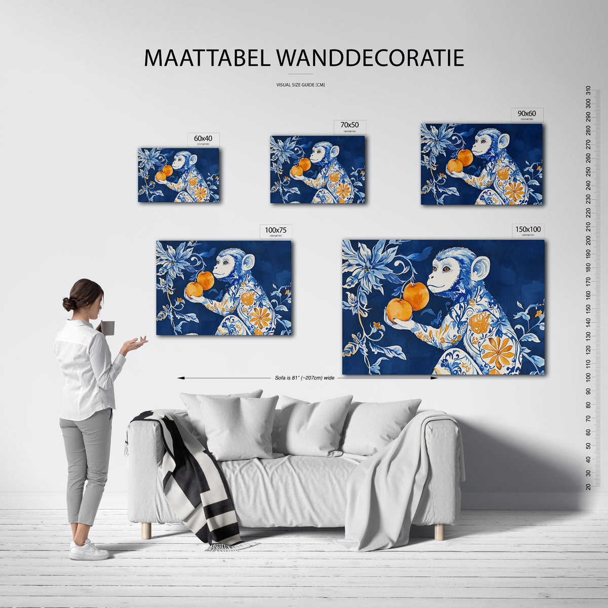 Dier met bloemen Kunstwerk