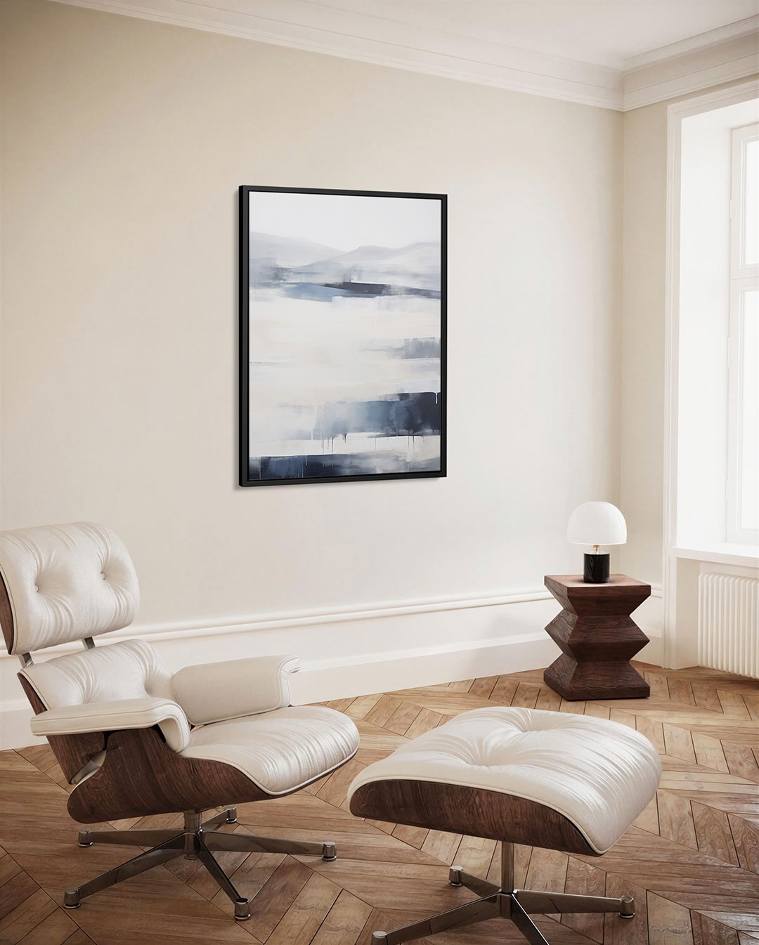 Landschap in lagen Kunstwerk
