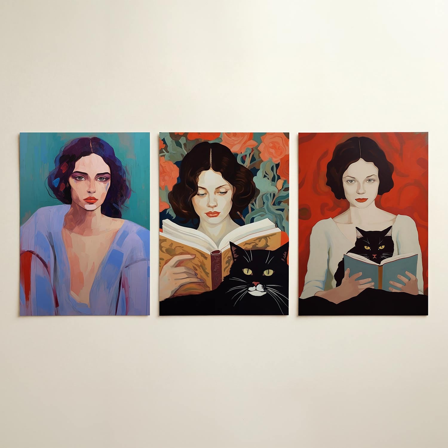 Kleur en portret Posterset