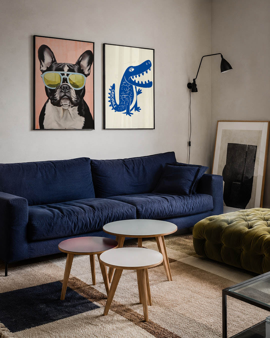 Hond met zonnebril Posterset