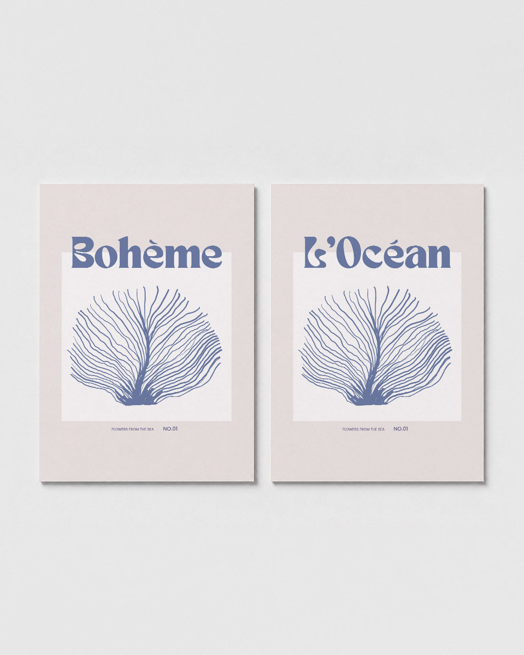 Organische lijnen Posterset