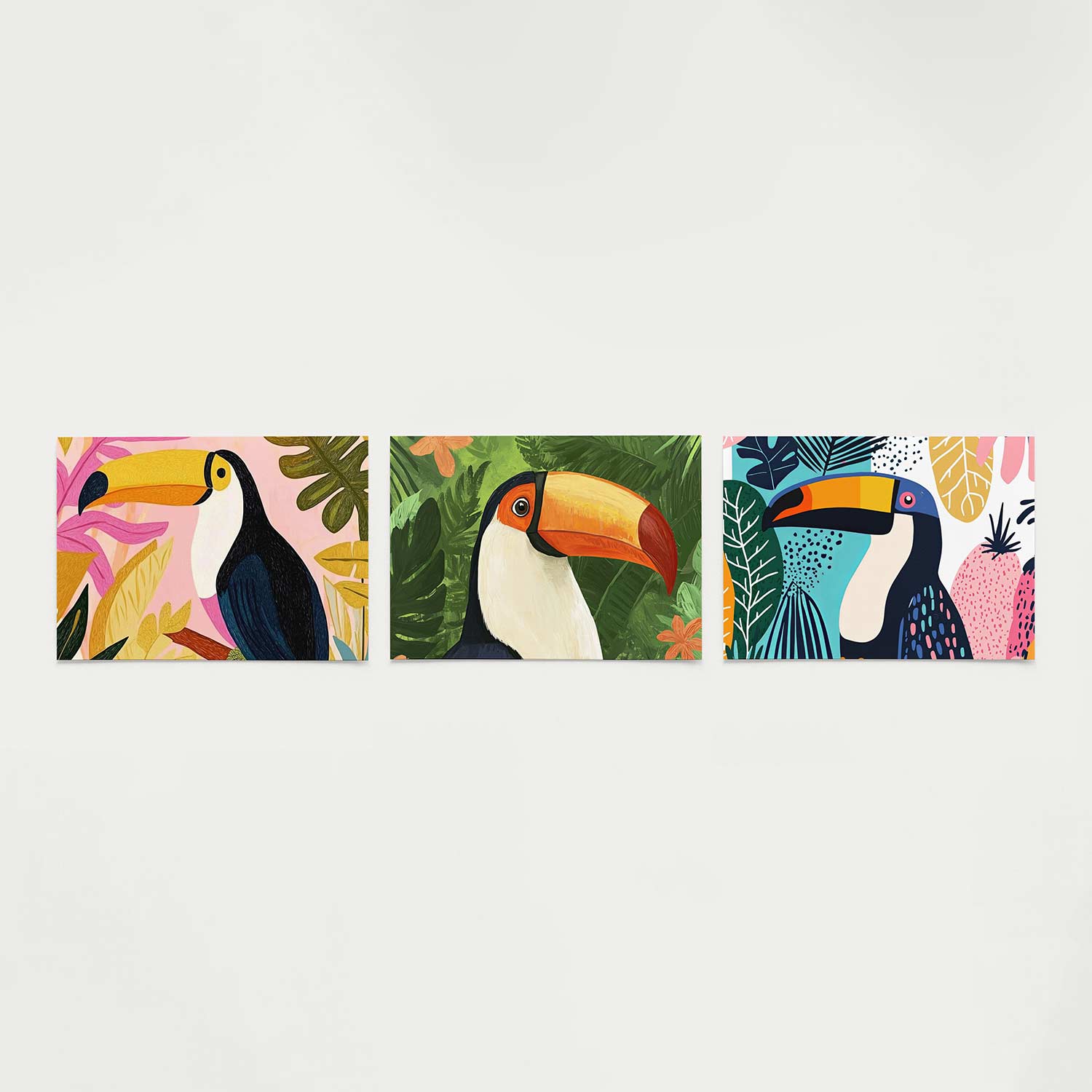Tropische kleurenpracht Posterset