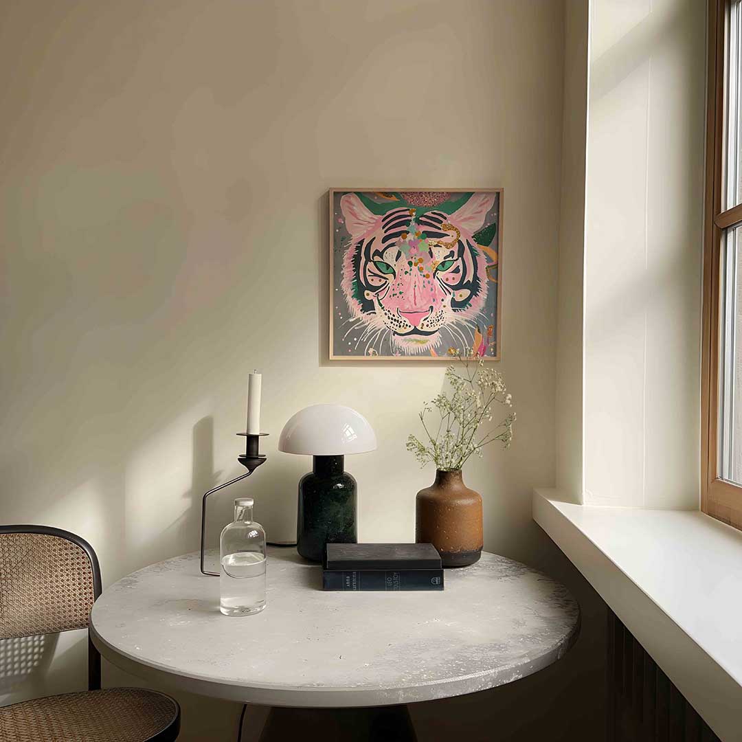 Roze tijger Poster