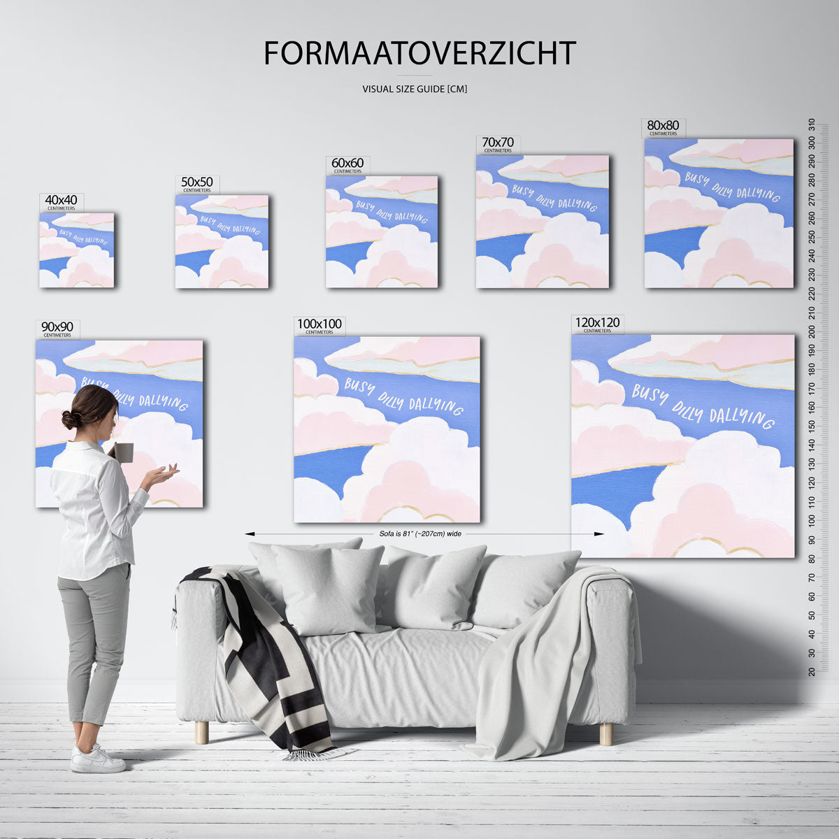 Wolk en tekst Poster