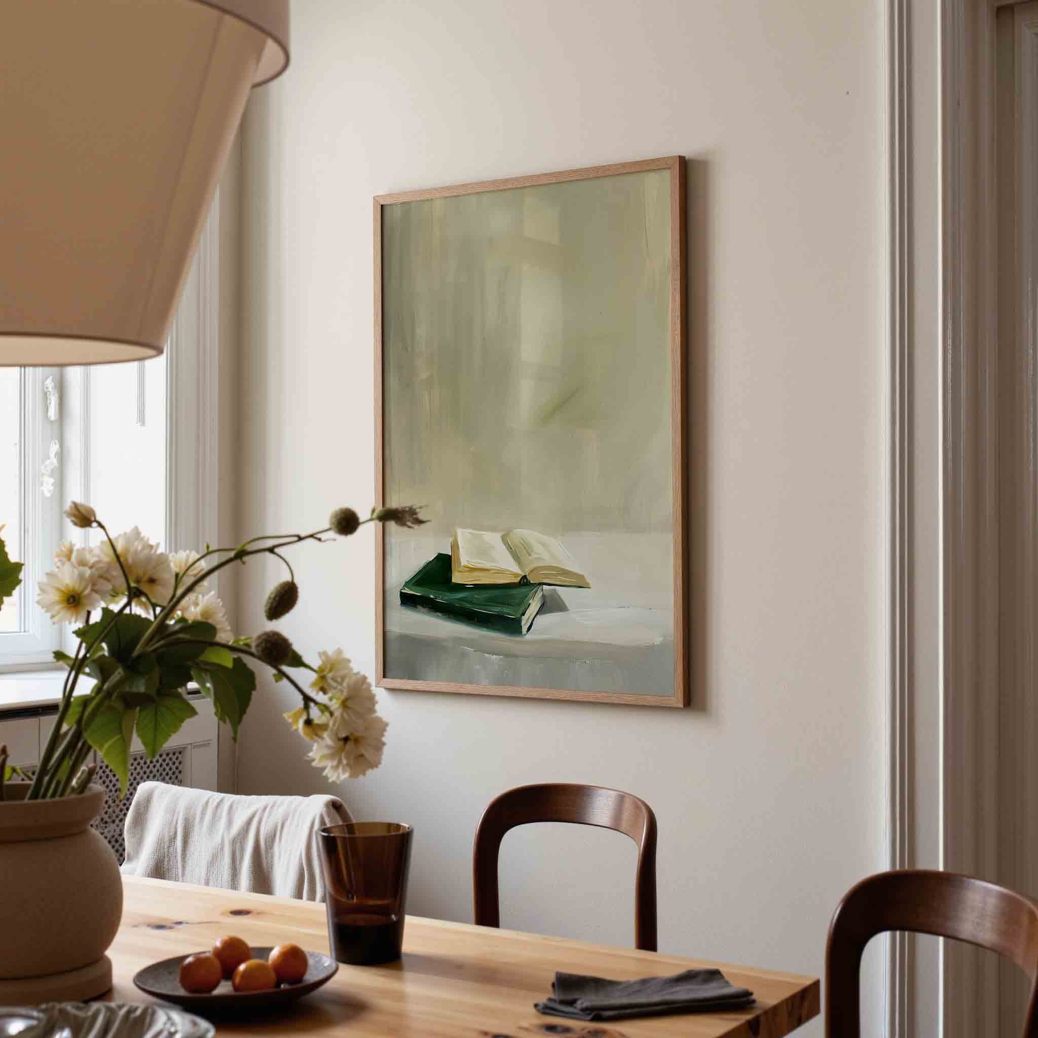 Boeken op tafel Poster