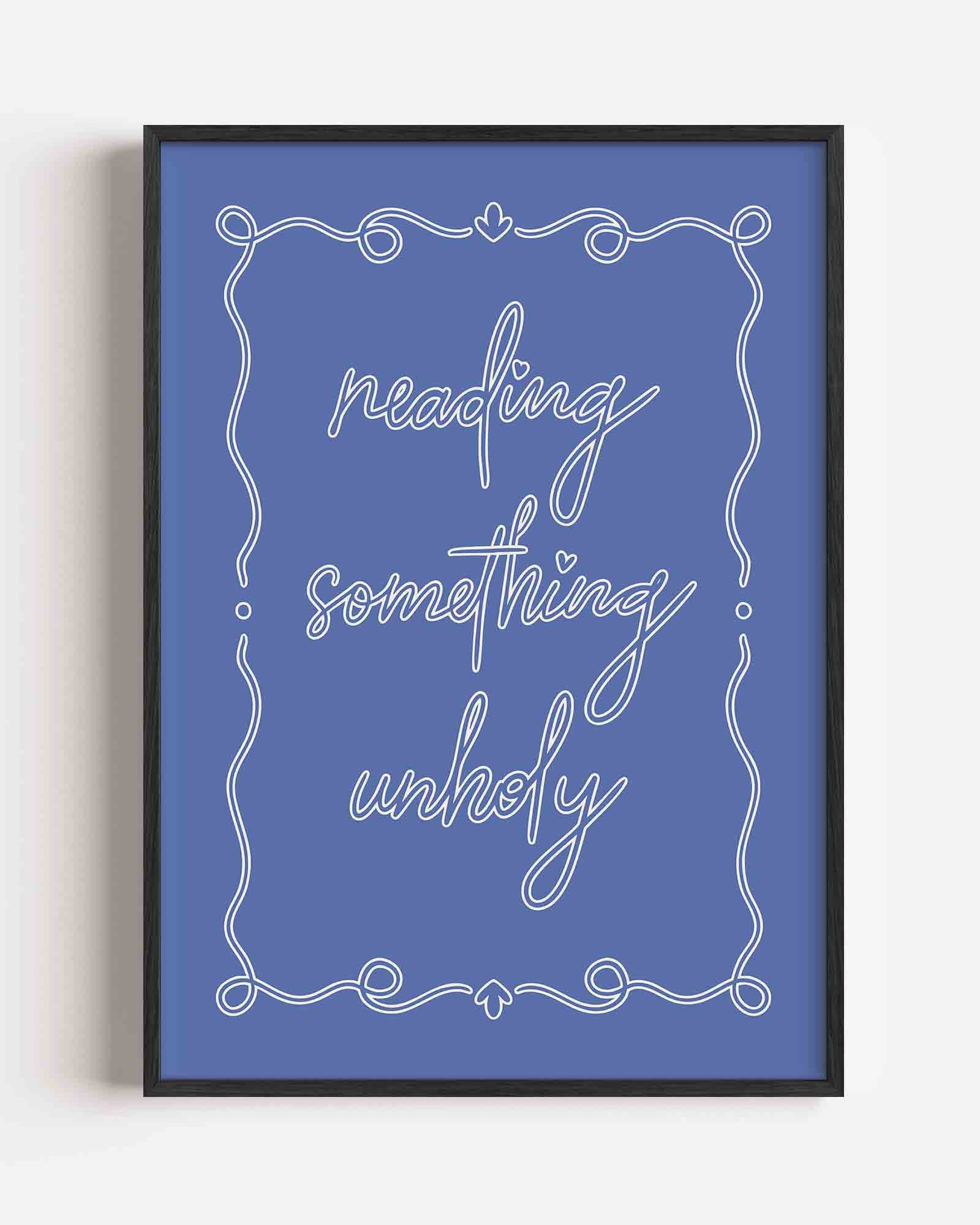 Reading something unholy Poster