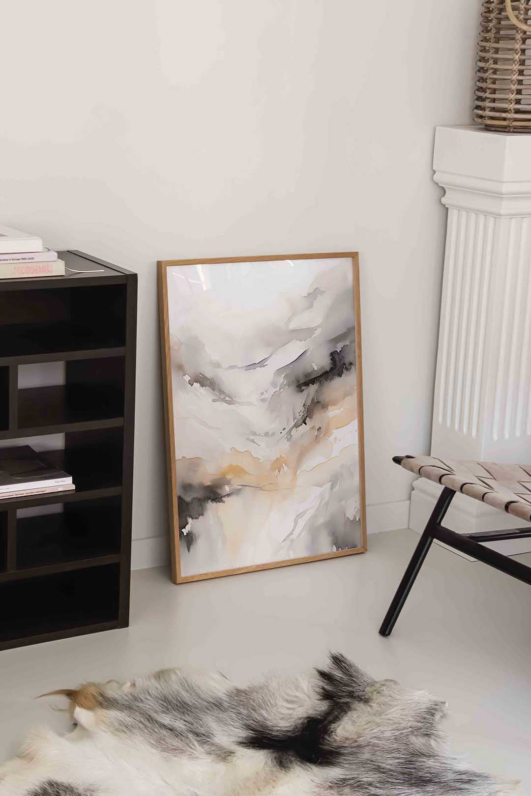 Abstracte landschapsweergave Poster
