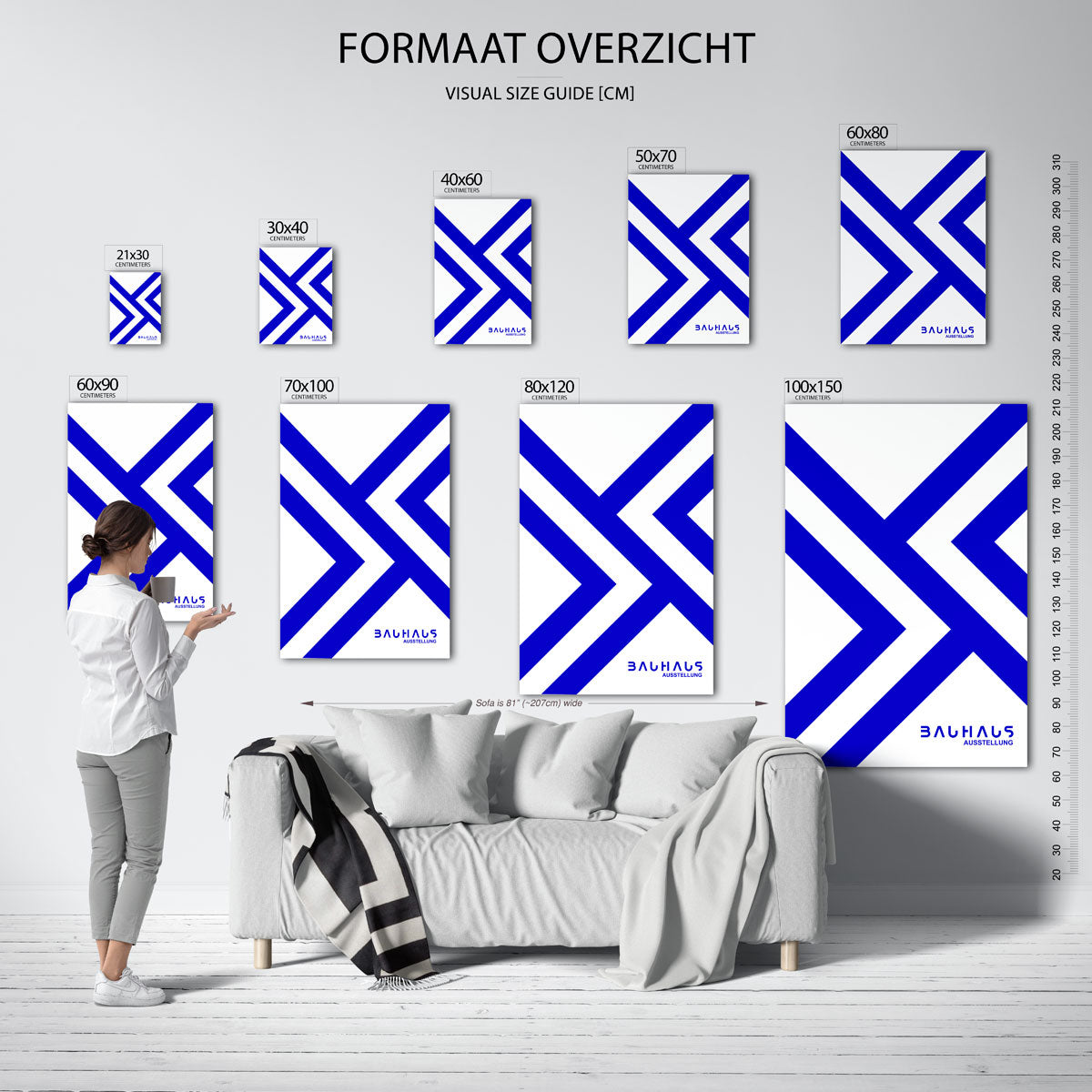 Lijnen en vlakken Poster
