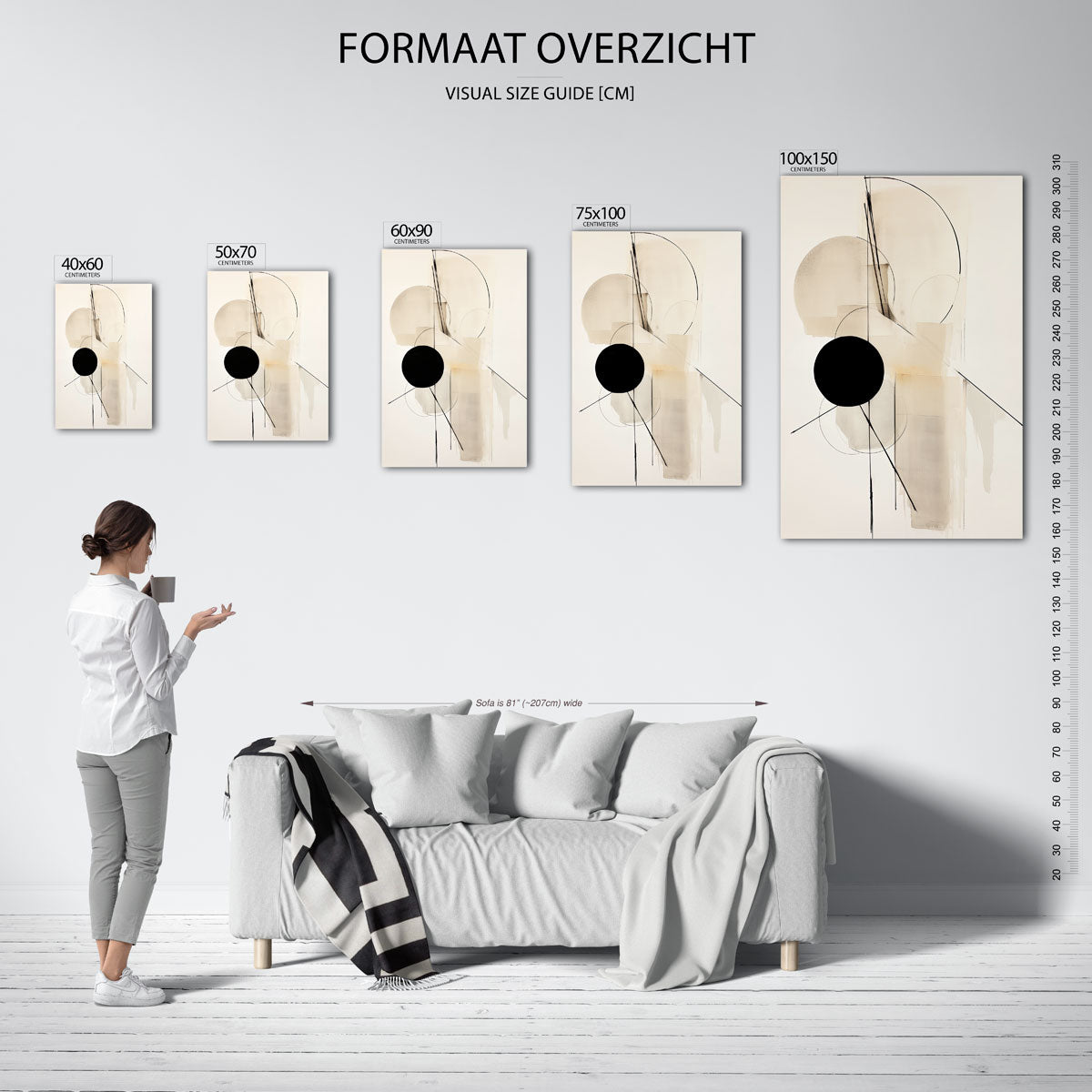 Geometrische vormen Kunstwerk