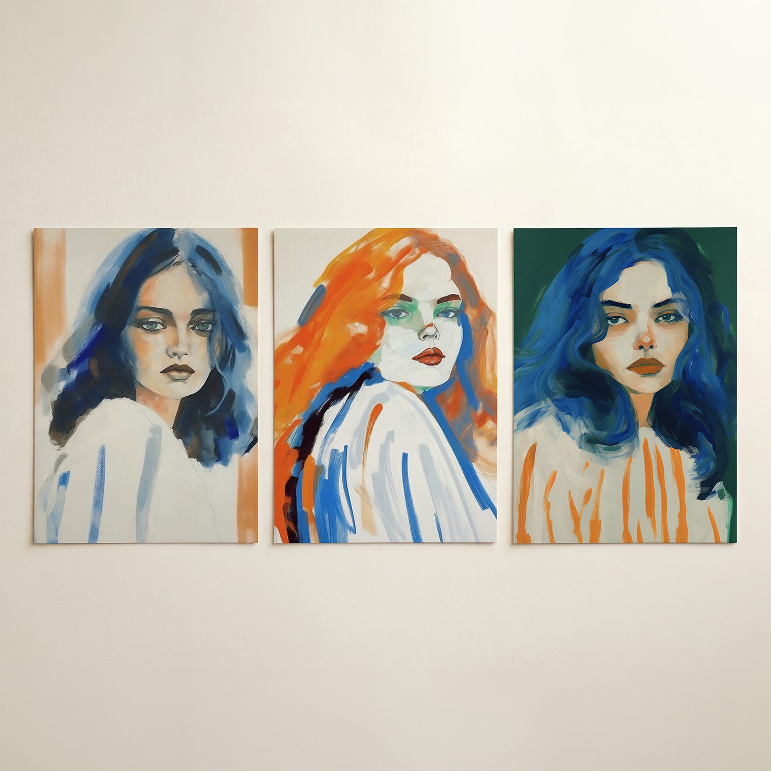 Kleur en portret Posterset