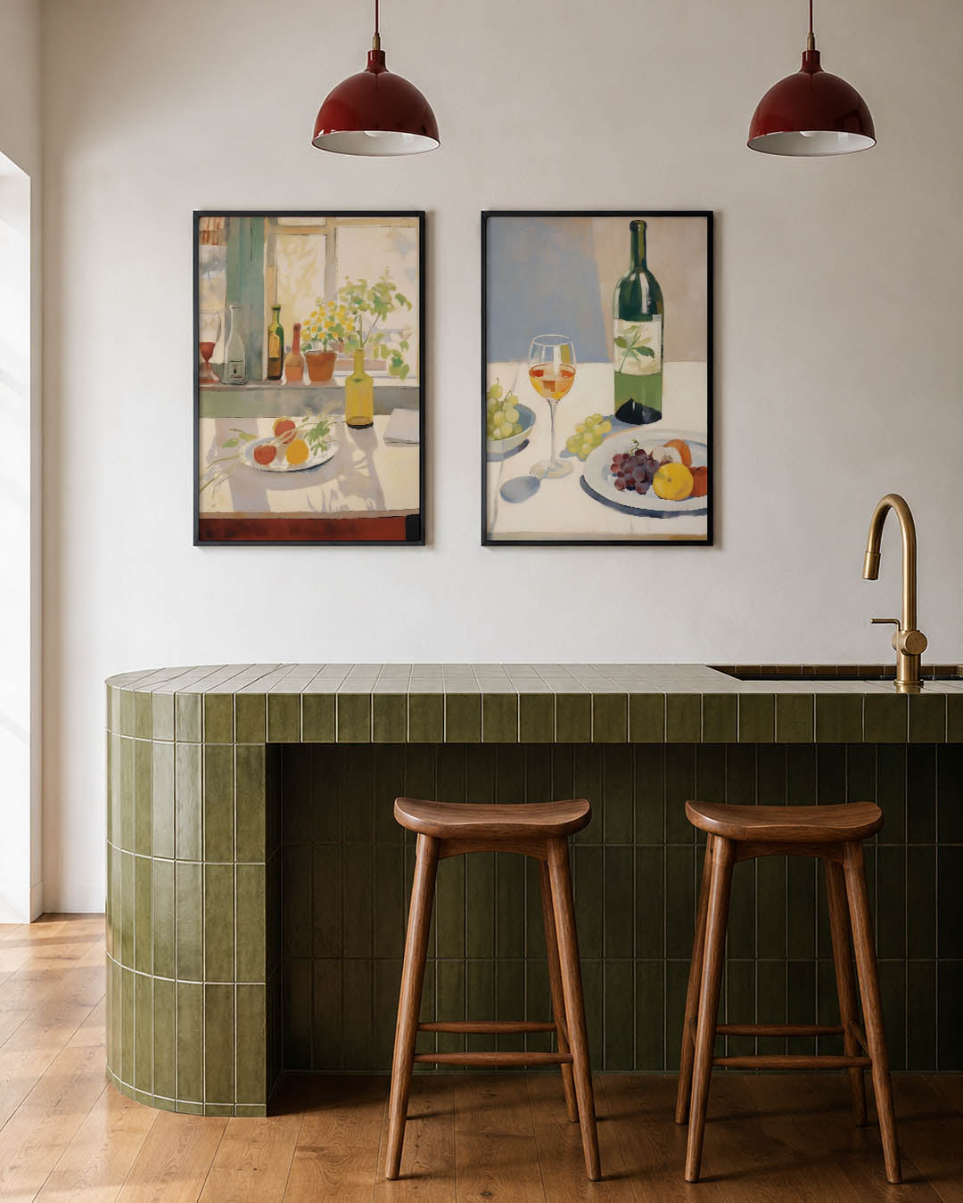 Vensterlicht en schaduw Posterset