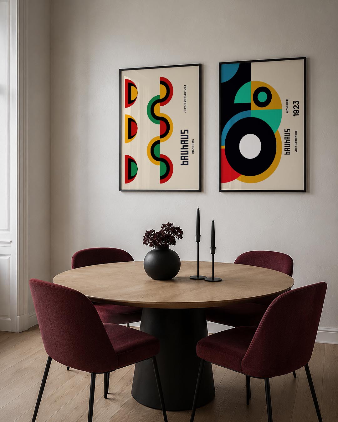 Kleurrijke vormen Posterset