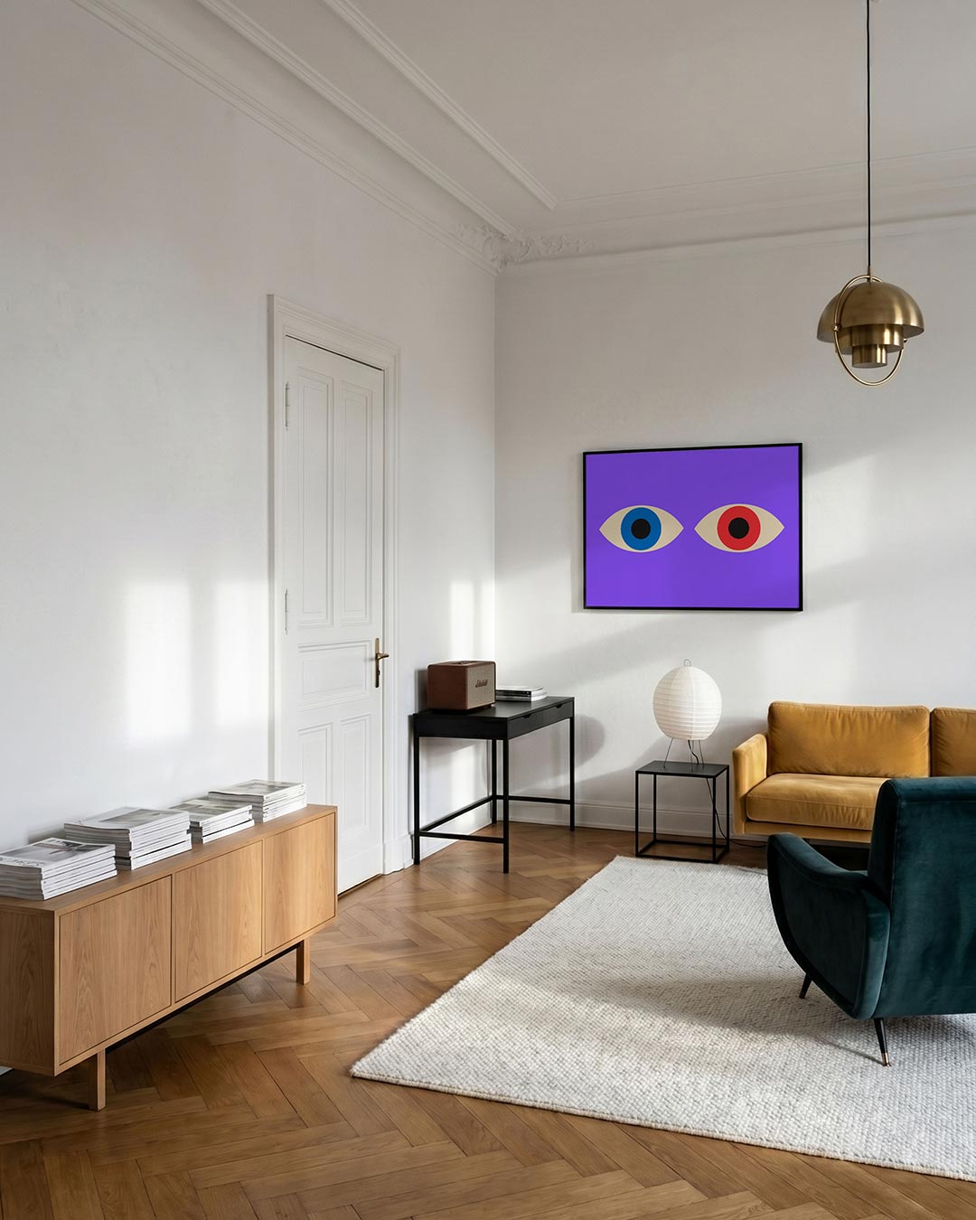 Oogvormen en kleur Poster