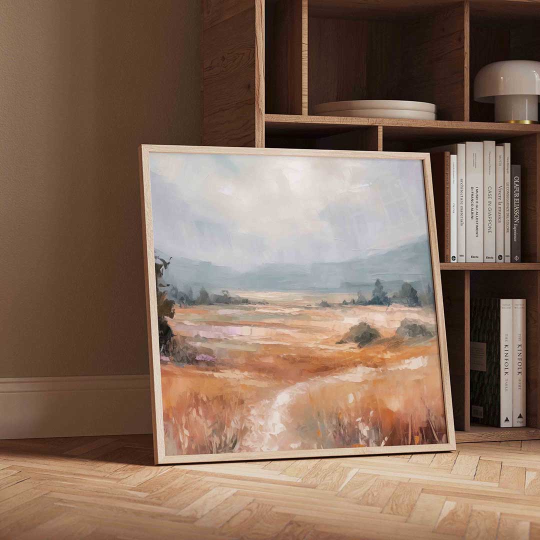 Landschap met heuvels Poster