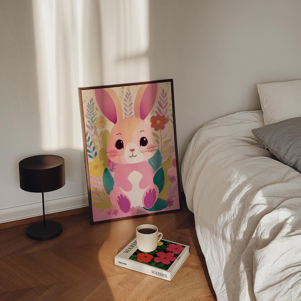 Schattige Konijnenposter-WallArtistic
