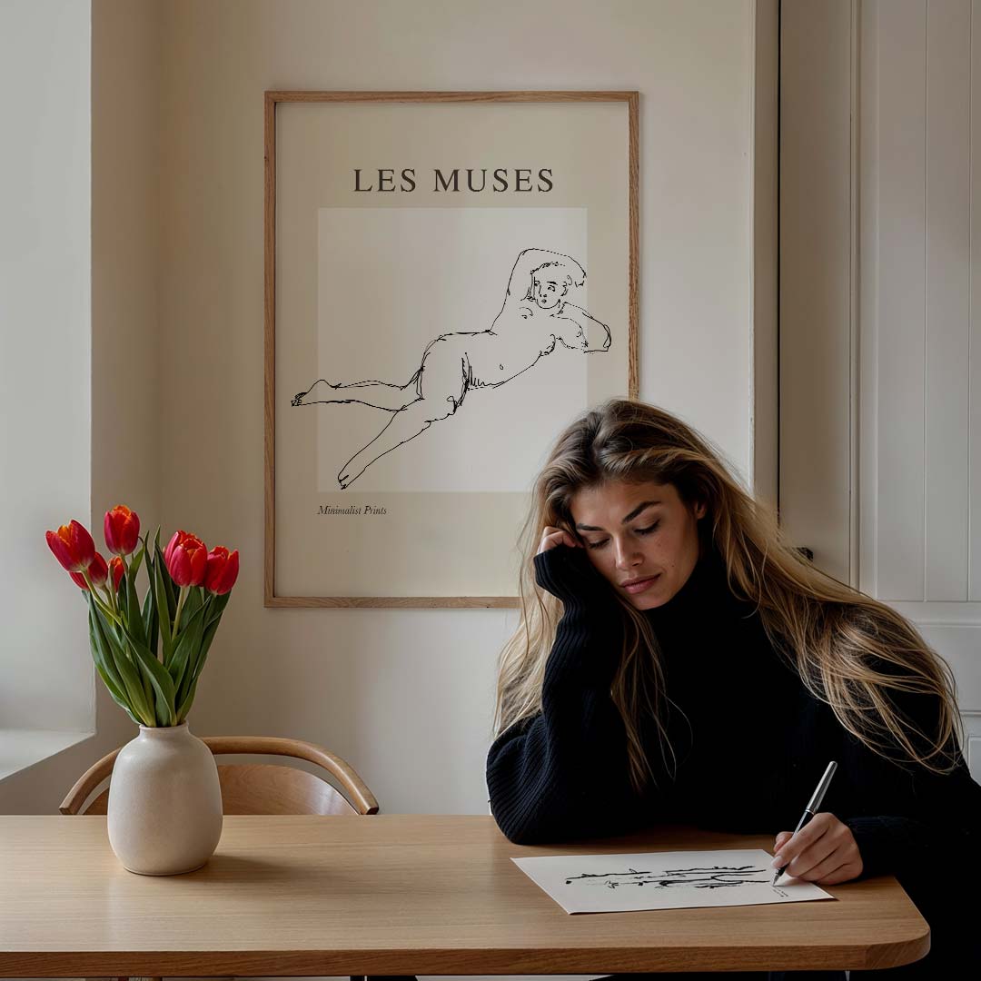 Minimalistische Muses Poster-WallArtistic